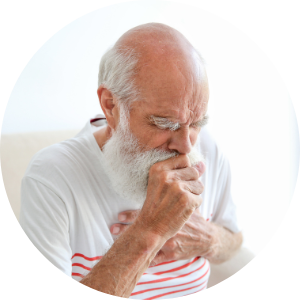 man coughing - lung cancer signs and symptoms - affiliated oncologists